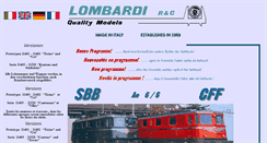 Desktop Screenshot of lombardimodeltrains.it